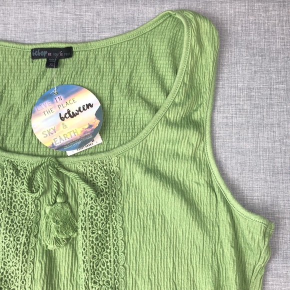 Avocado Green Ruffle Hem Peasant Dress Juniors Size XS, S, XL - Picture 3 of 5